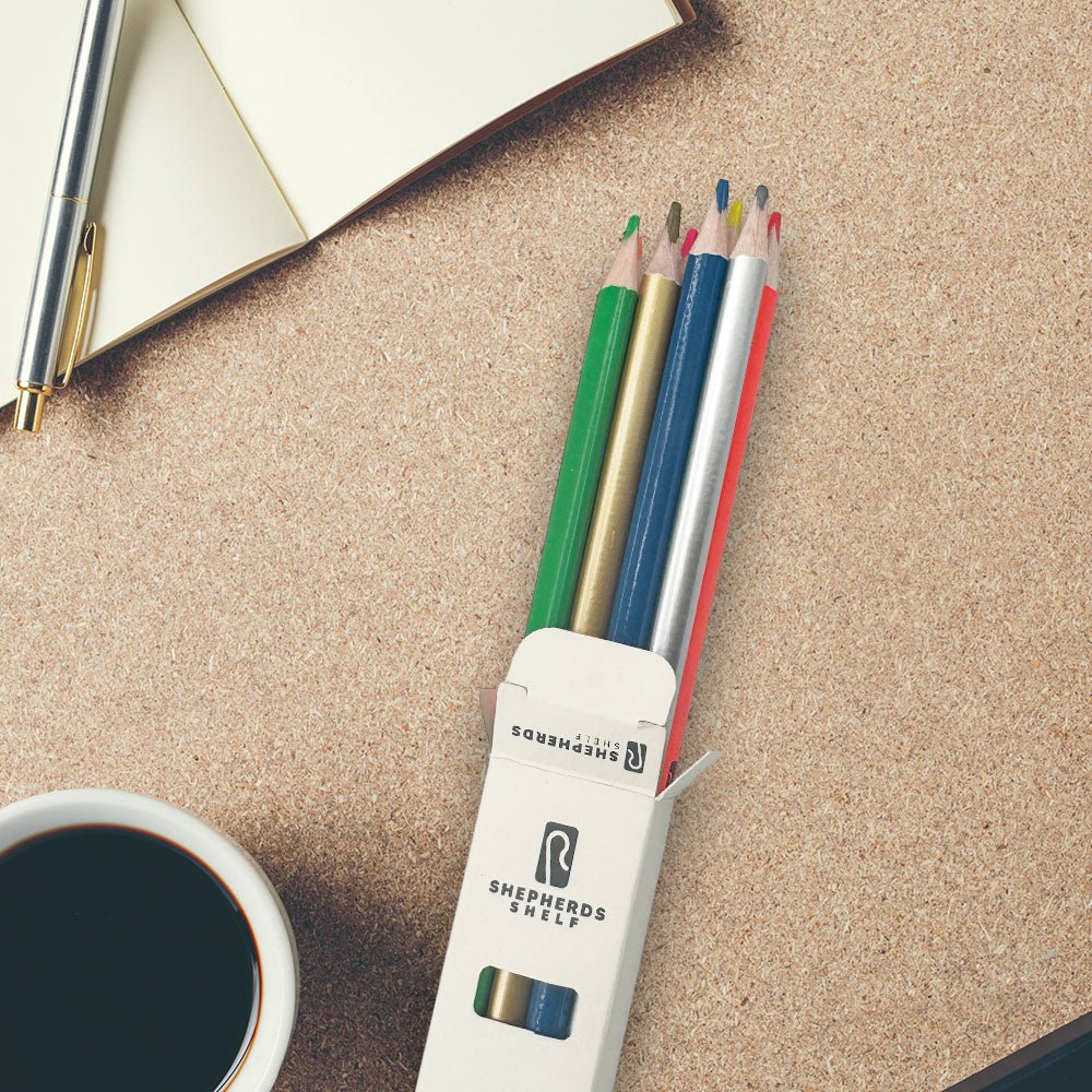 8 Pack Dry Highlighter Pencil + Sharpener | Shepherds Shelf - Shepherds Shelf