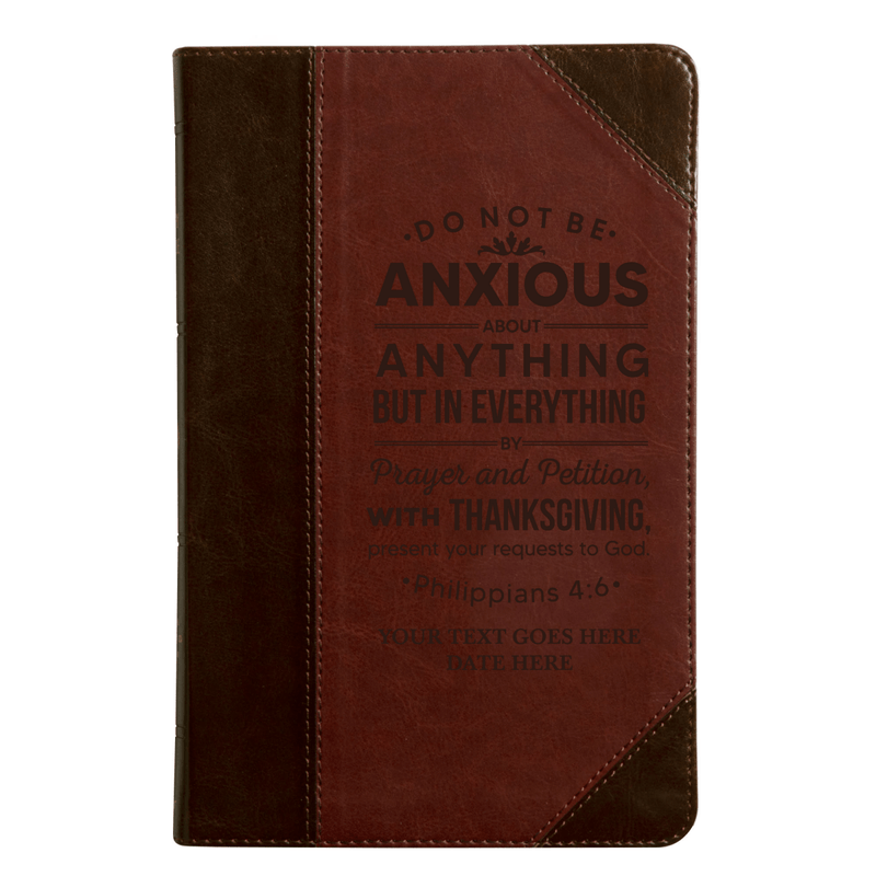 ESV Brown Standard Size Thinline Holy Bible Medium Print | Philippians 4:6