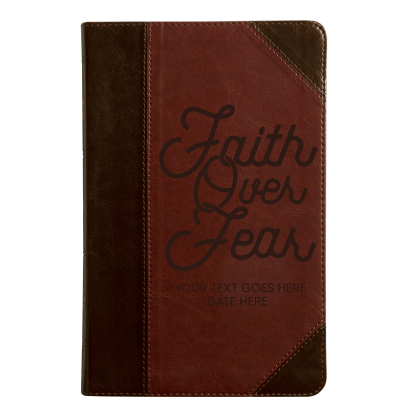 ESV Brown Standard Size Thinline Holy Bible Medium Print | Faith Over Fear