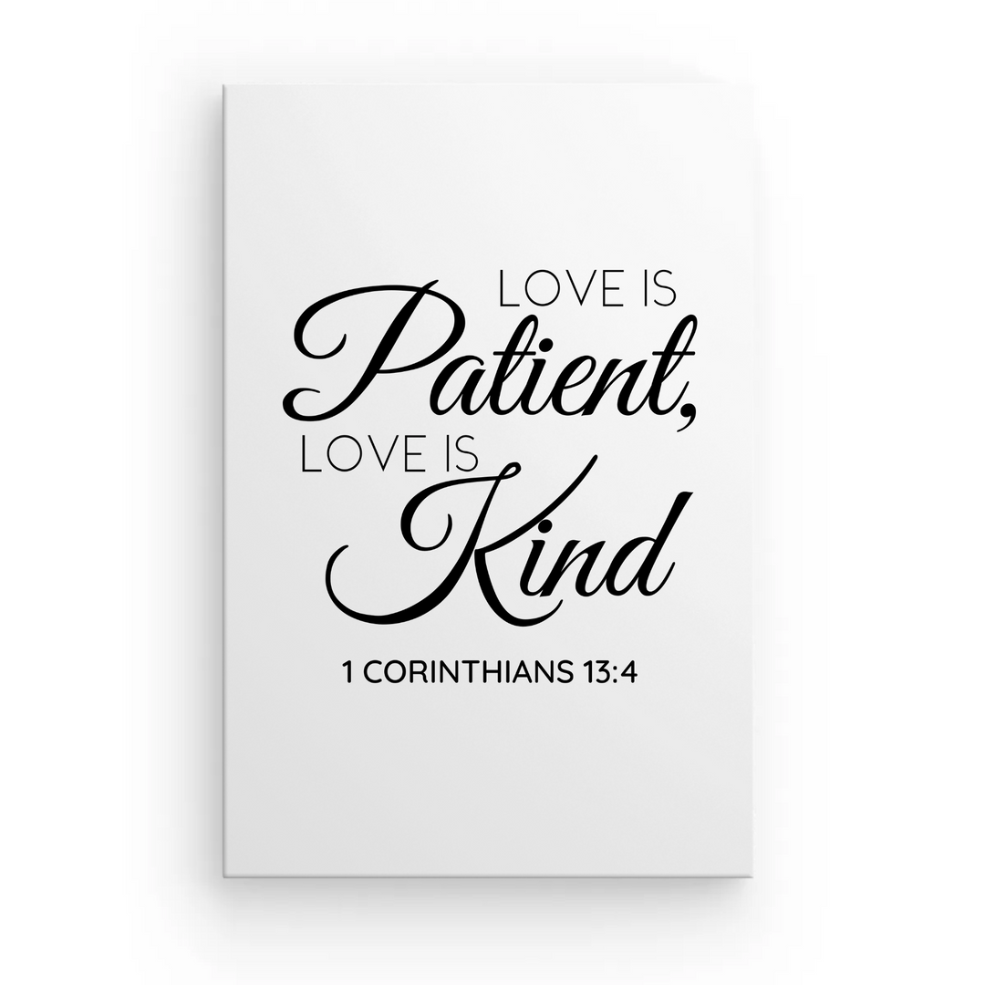 1 CORINTHIANS 13:4 Framed Canvas