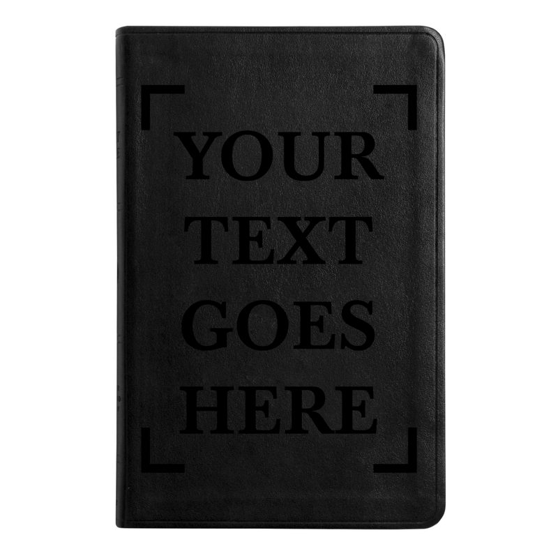 ESV Black Standard Size Thinline Holy Bible Large Print | Your Text Here
