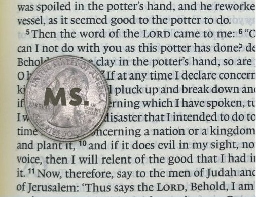 Print sample for this Bible