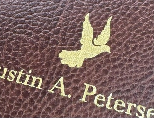 Actual personalization sample for this Bible