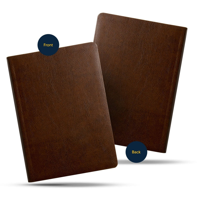 ESV Brown Study Size Bonded Leather Holy Bible Large Print