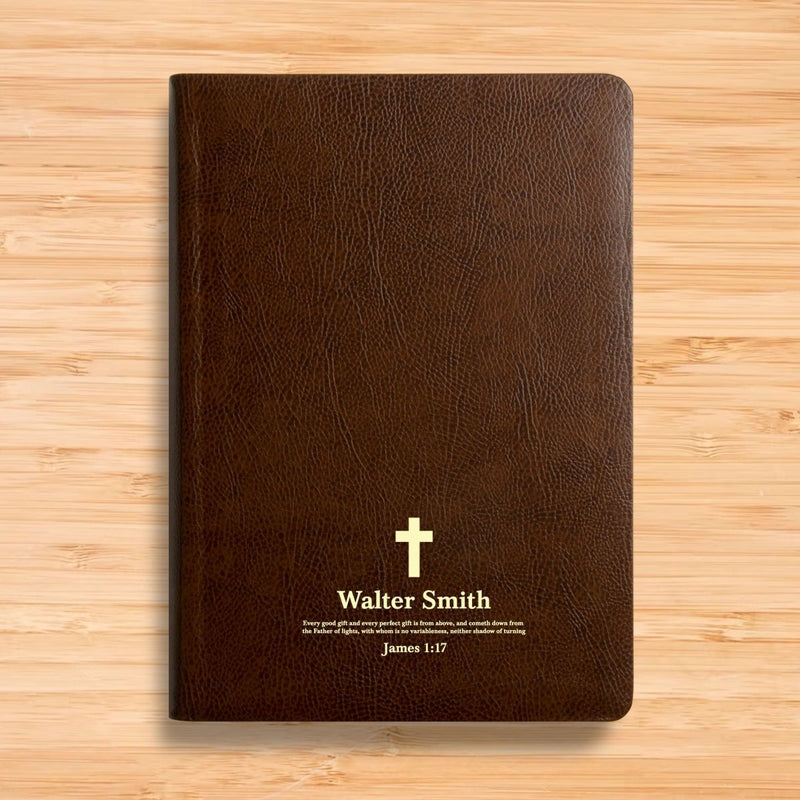 ESV Brown Study Size Bonded Leather Holy Bible Large Print