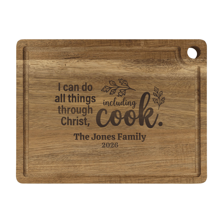 Personalized Cutting Board – Including Cook