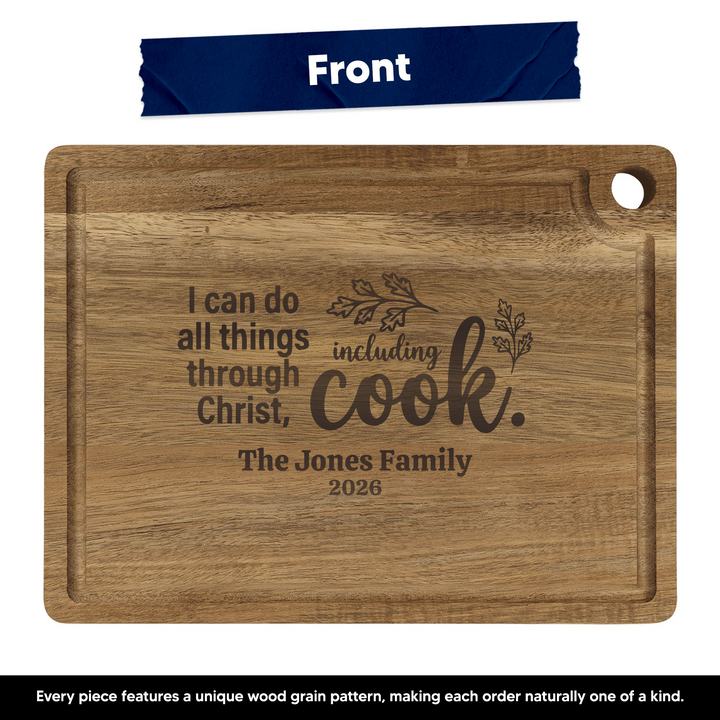 Personalized Cutting Board – Including Cook