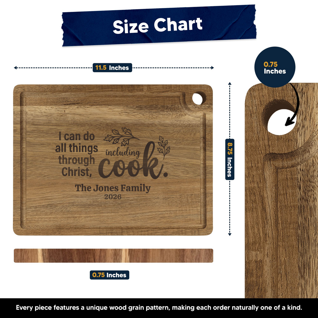 Personalized Cutting Board – Including Cook