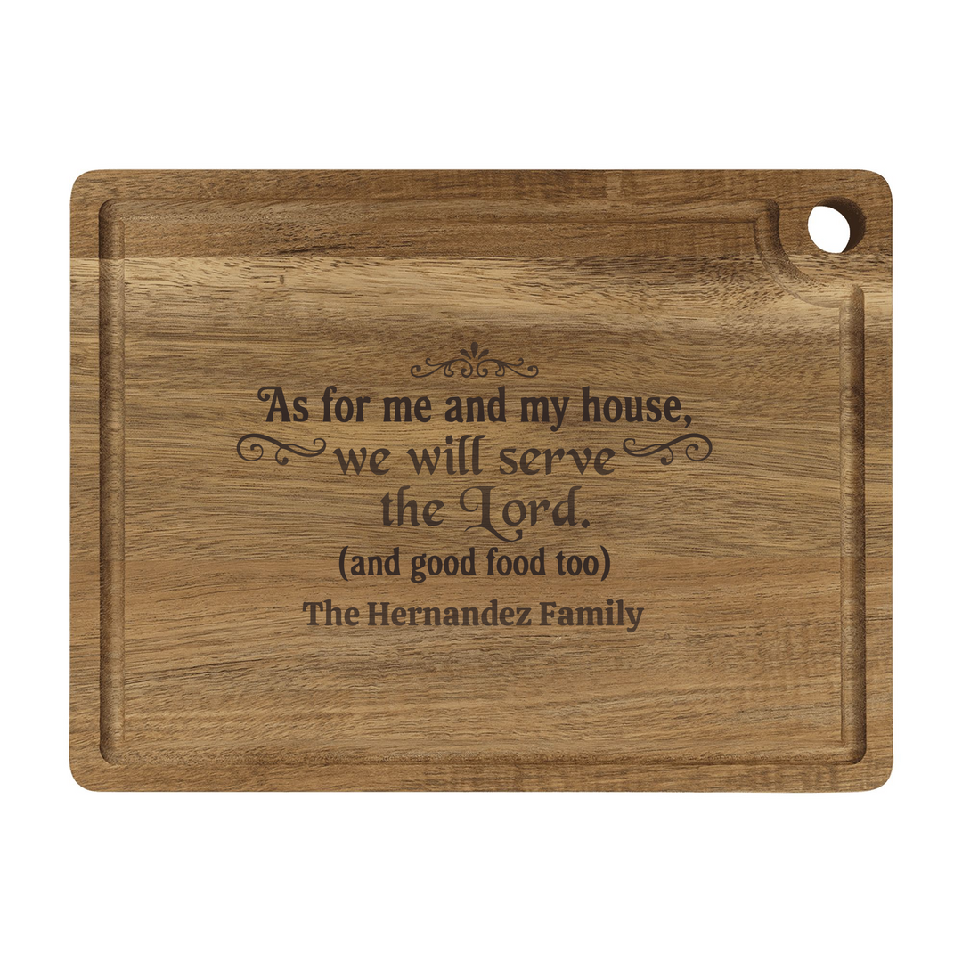 Personalized Cutting Board – Serve The Lord
