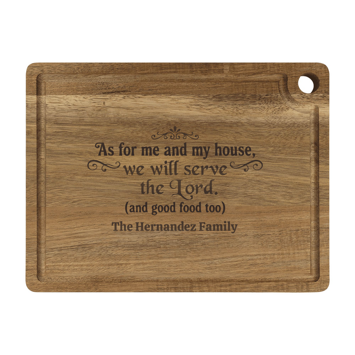 Personalized Cutting Board – Serve The Lord