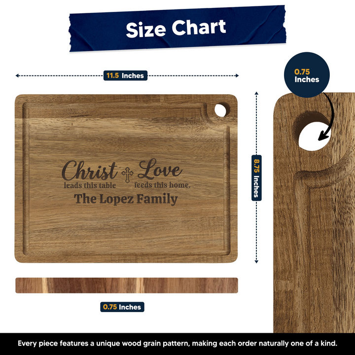 Personalized Cutting Board – Christ and Love
