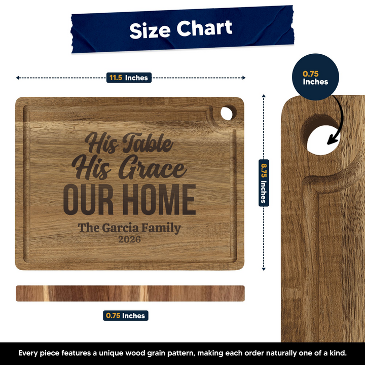Personalized Cutting Board – His Grace
