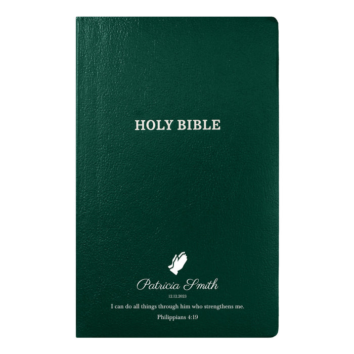 KJV Green Standard Size Holy Bible Small Print