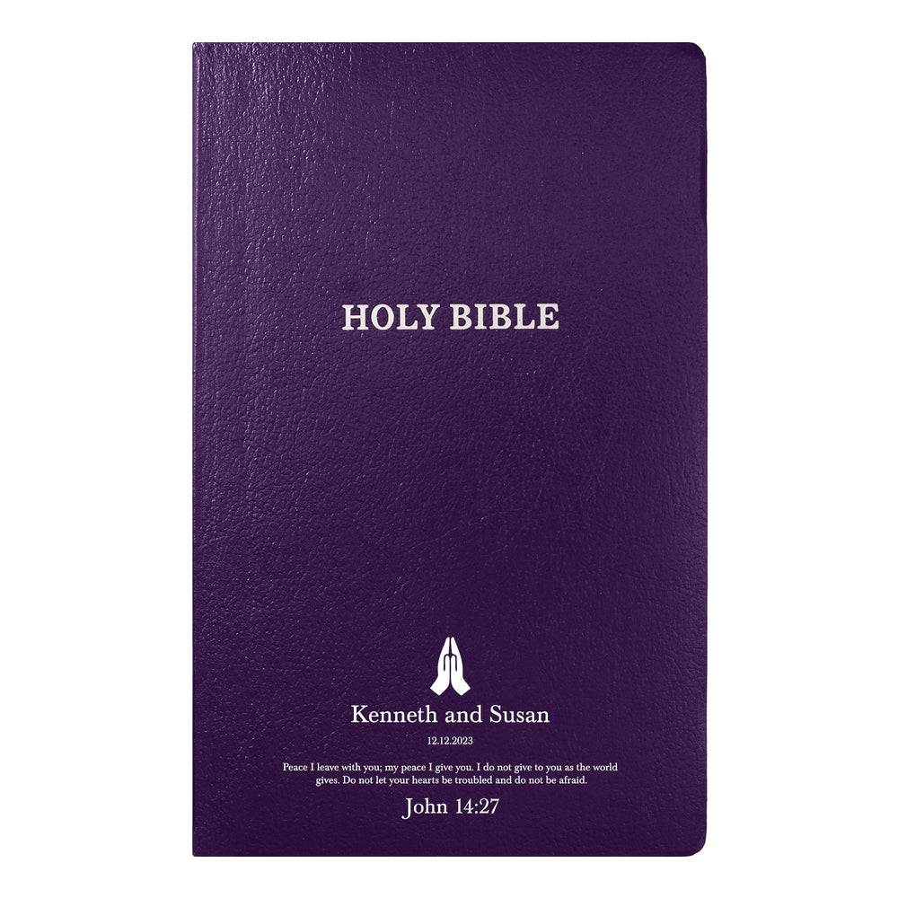 KJV Purple Standard Size Holy Bible Small Print