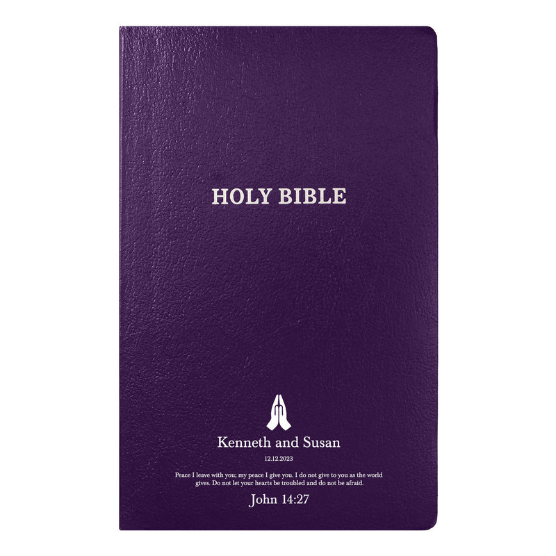 KJV Purple Standard Size Holy Bible Small Print