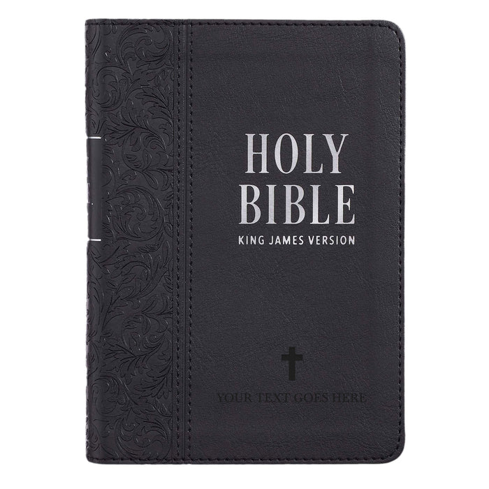 KJV Black Compact Size Holy Bible Large Print