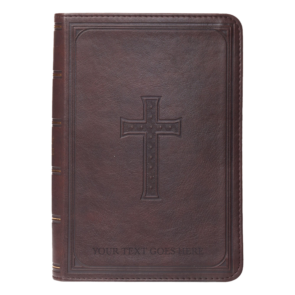 KJV Dark Brown Compact Size Holy Bible Large Print