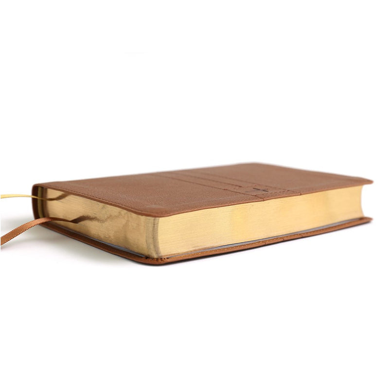 NIV Brown Compact Size Thinline Holy Bible Small Print