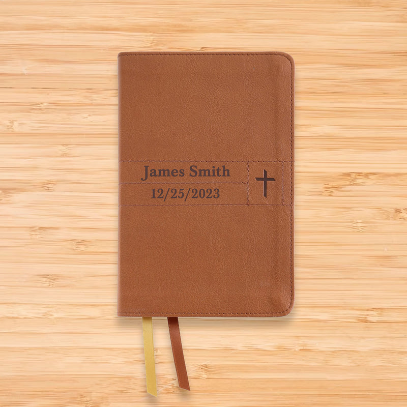 NIV Brown Compact Size Thinline Holy Bible Small Print