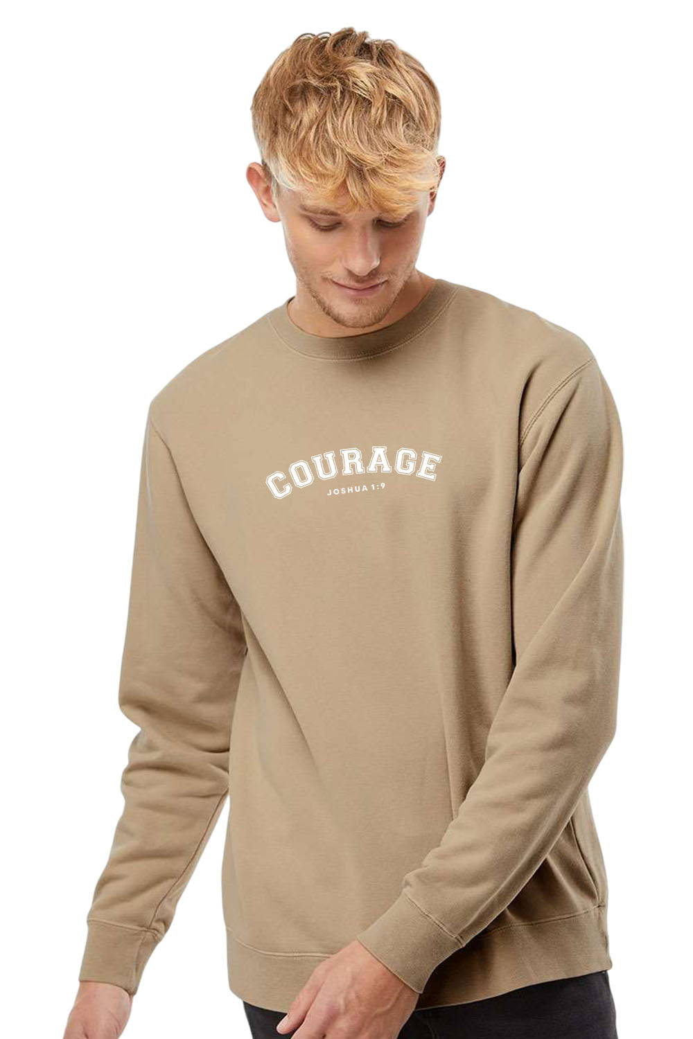 Courage Unisex Pigment-Dyed Crewneck Sweatshirt