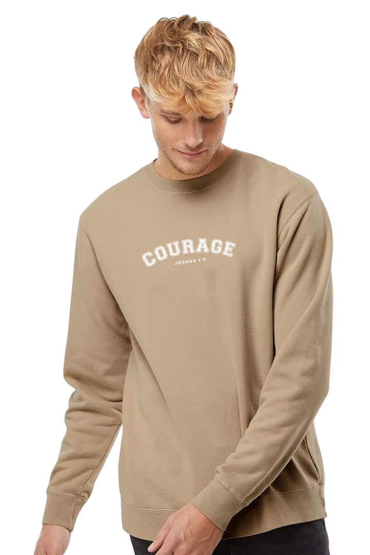 Courage Unisex Pigment-Dyed Crewneck Sweatshirt