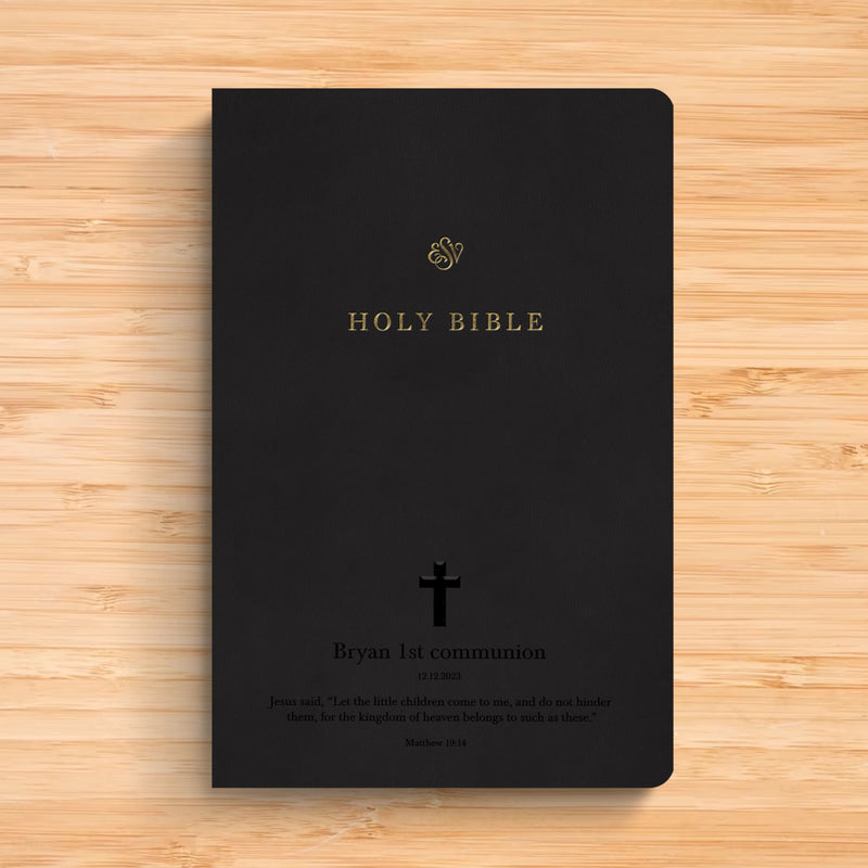 ESV Black Standard Size TruTone Holy Bible Small Print