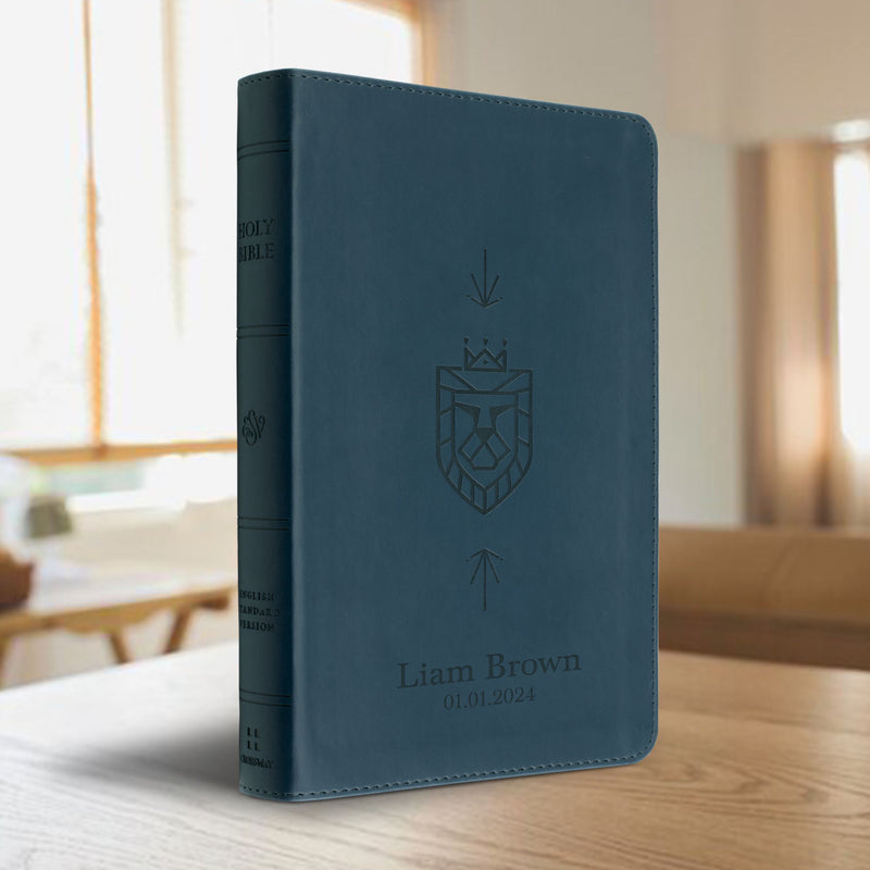 ESV Blue Compact Size Kids Holy Bible Large Print