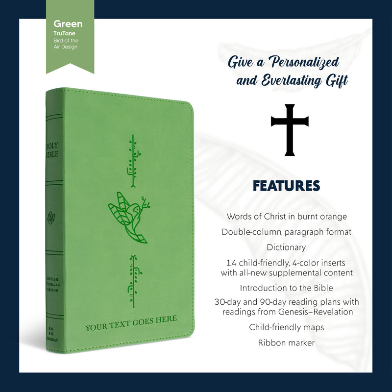 ESV Green Compact Size Kids Holy Bible Small Print