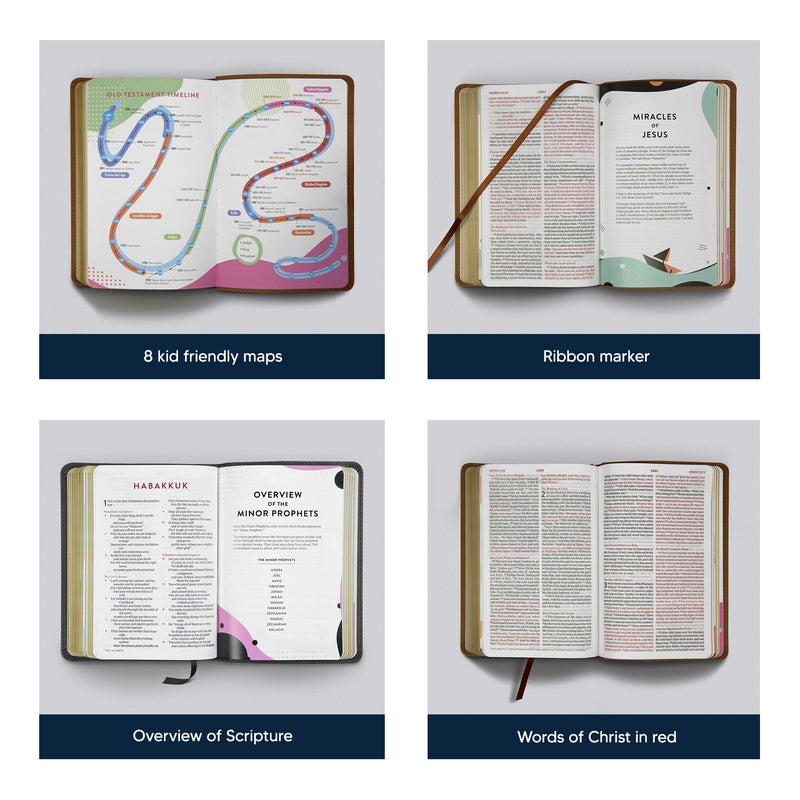ESV Green Compact Size Kids Holy Bible Small Print