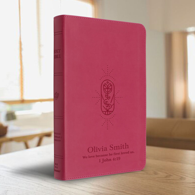 ESV Berry Pink Compact Size Kids Holy Bible Small Print