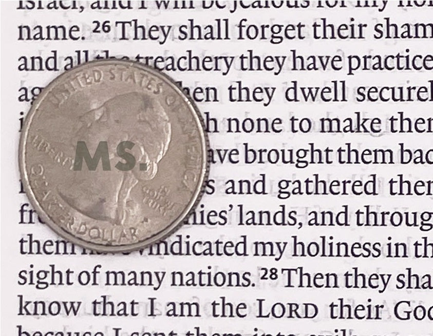 Print sample for this Bible