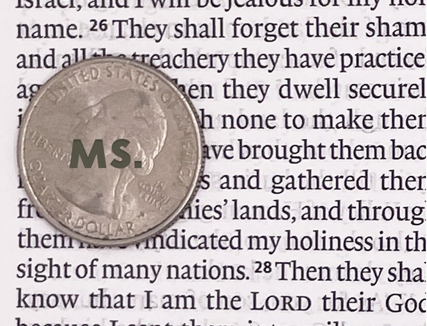 Print sample for this Bible