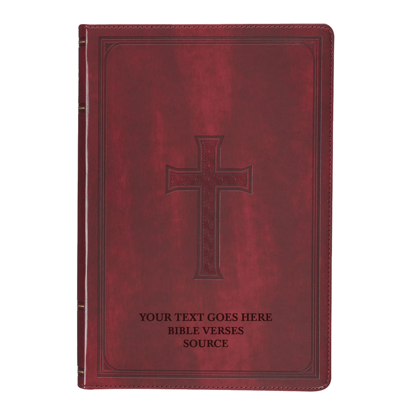KJV Burgundy Study Size Holy Bible Giant Print
