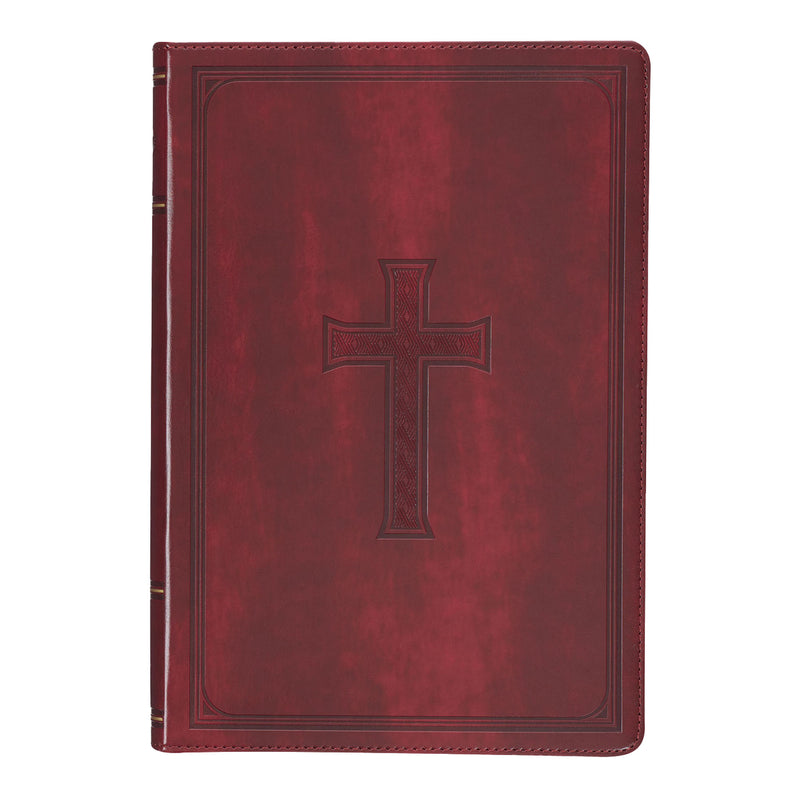 KJV Burgundy Study Size Holy Bible Giant Print