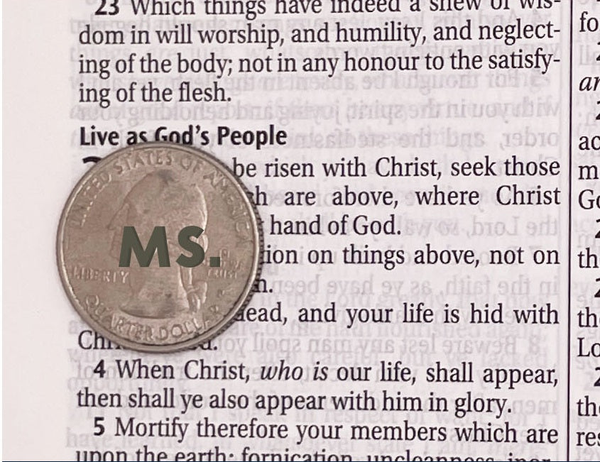 Print sample for this Bible
