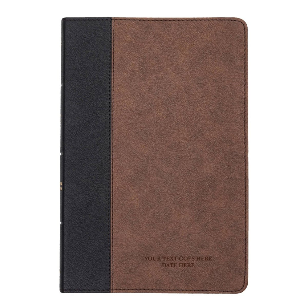 CSB Black/Brown Standard Size Holy Bible Large Print