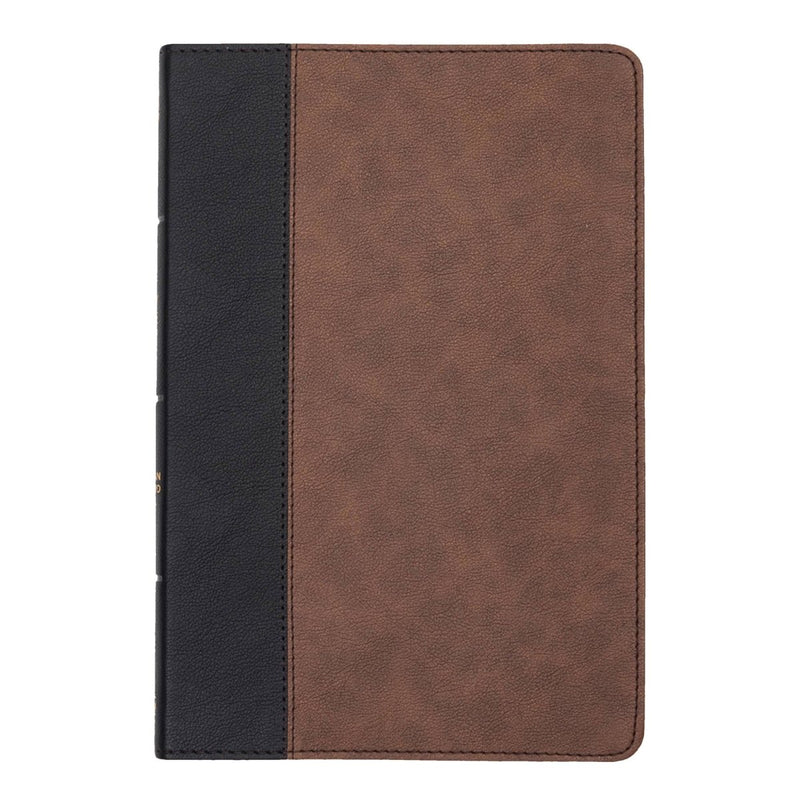 CSB Black/Brown Standard Size Holy Bible Large Print