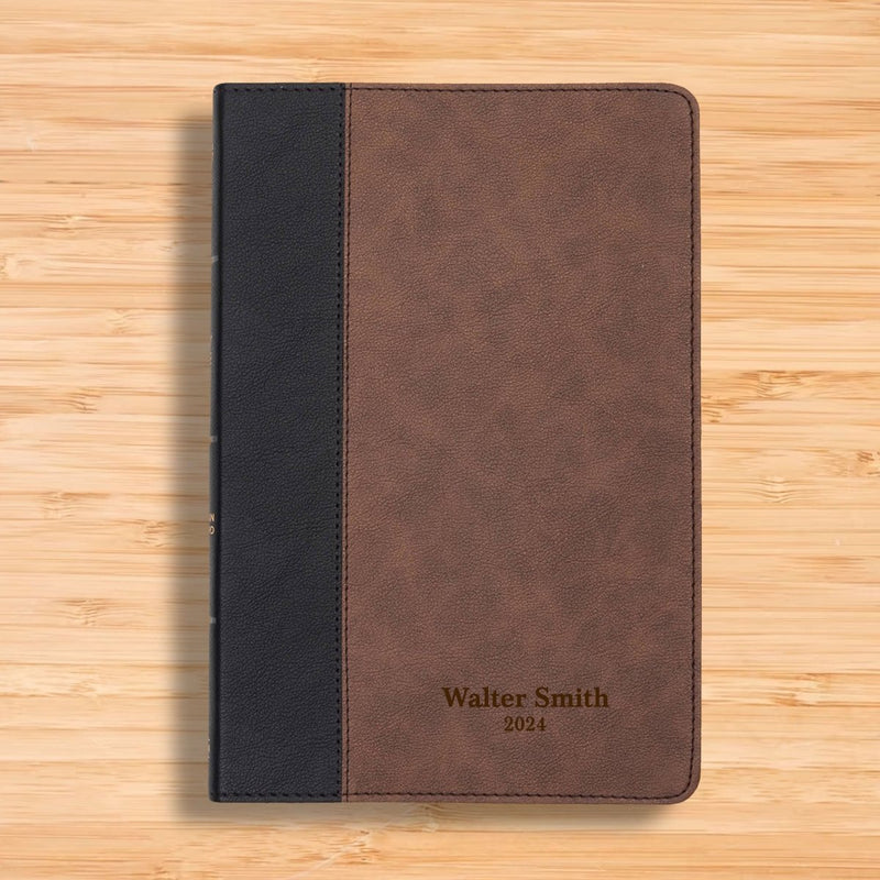 CSB Black/Brown Standard Size Holy Bible Large Print