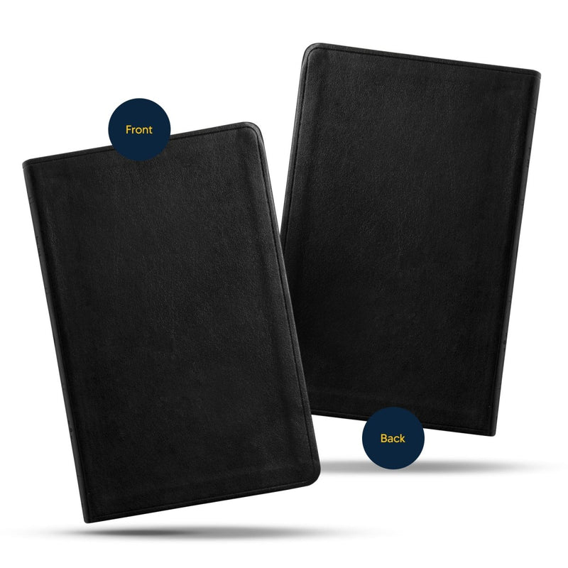 ESV Black Standard Size Thinline Holy Bible Large Print | Pen Stroke Cross