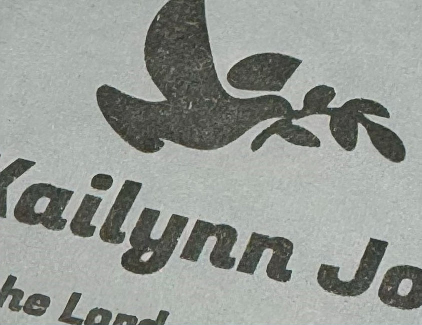 Actual personalization sample for this Bible