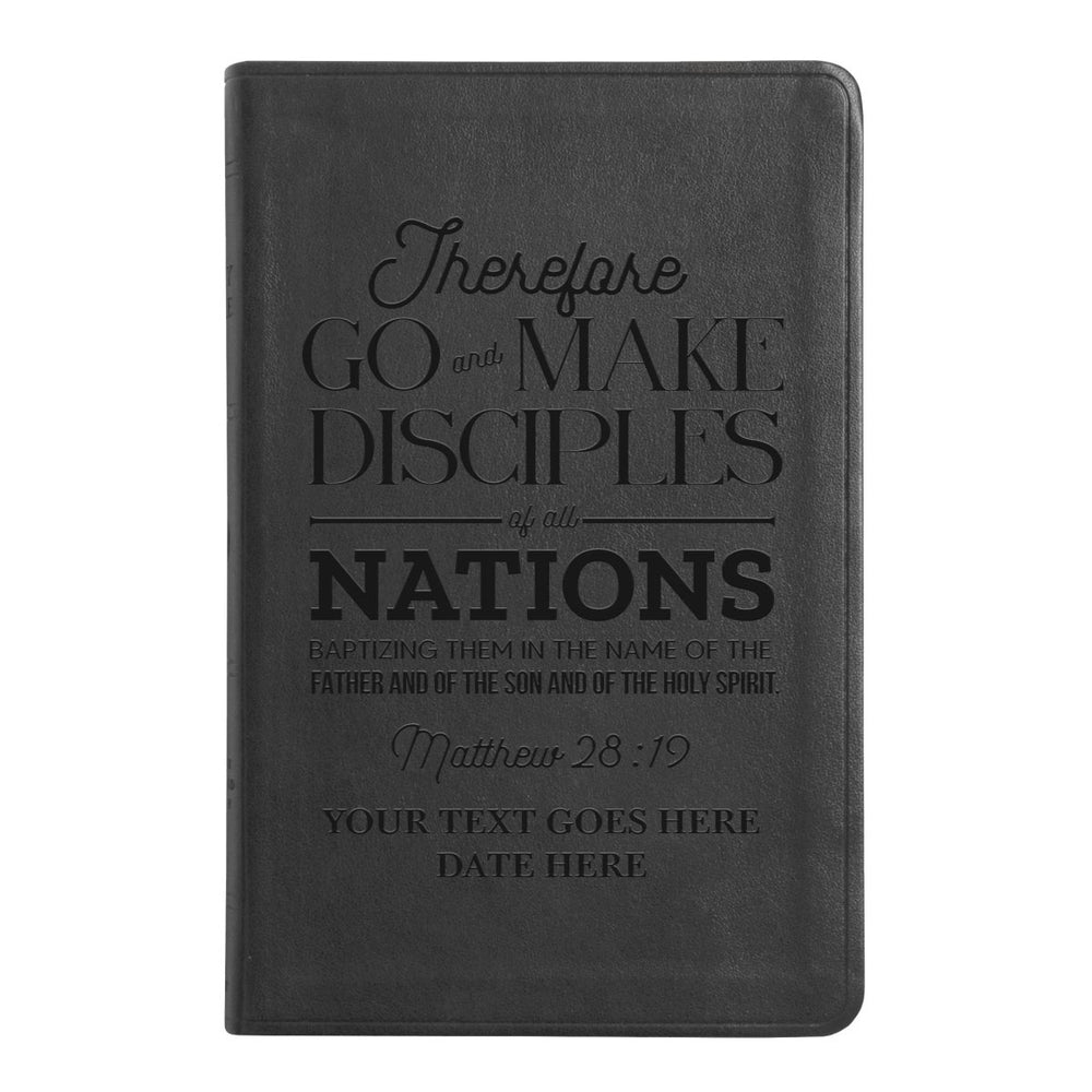 ESV Black Standard Size Thinline Holy Bible Large Print | Matthew 28:19