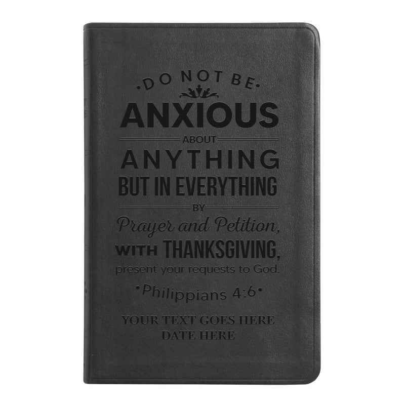 ESV Black Standard Size Thinline Holy Bible Large Print | Philippians 4:6