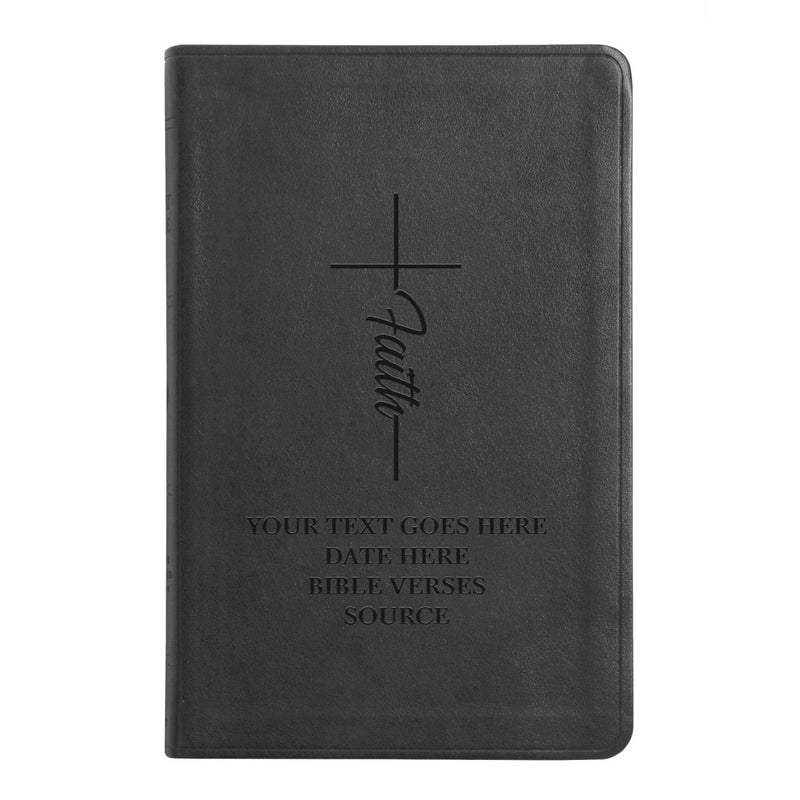 ESV Black Standard Size Thinline Holy Bible Large Print | Faith Cross