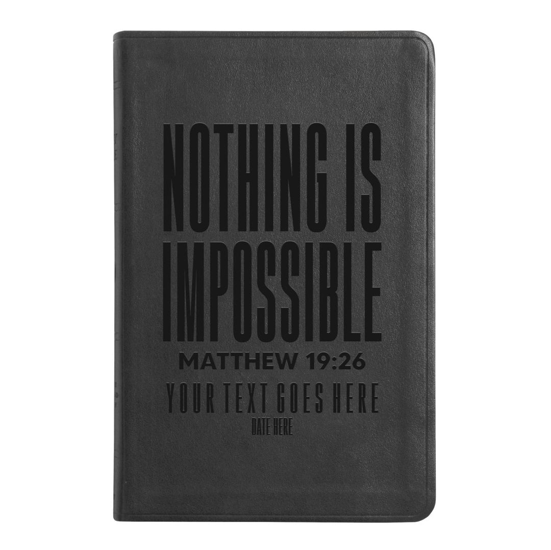 ESV Black Standard Size Thinline Holy Bible Large Print | Scripture Art Collection 2