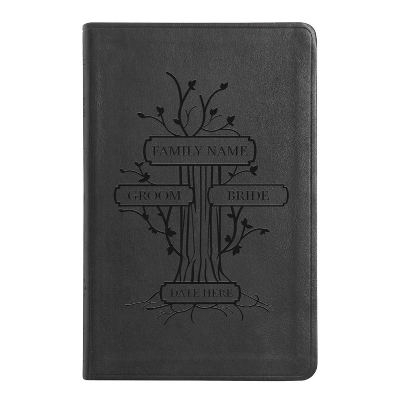ESV Black Standard Size Thinline Holy Bible Large Print | Wedding Collection