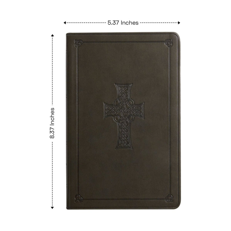 ESV Olive Green Standard Size Holy Bible Large Print | Green Cross