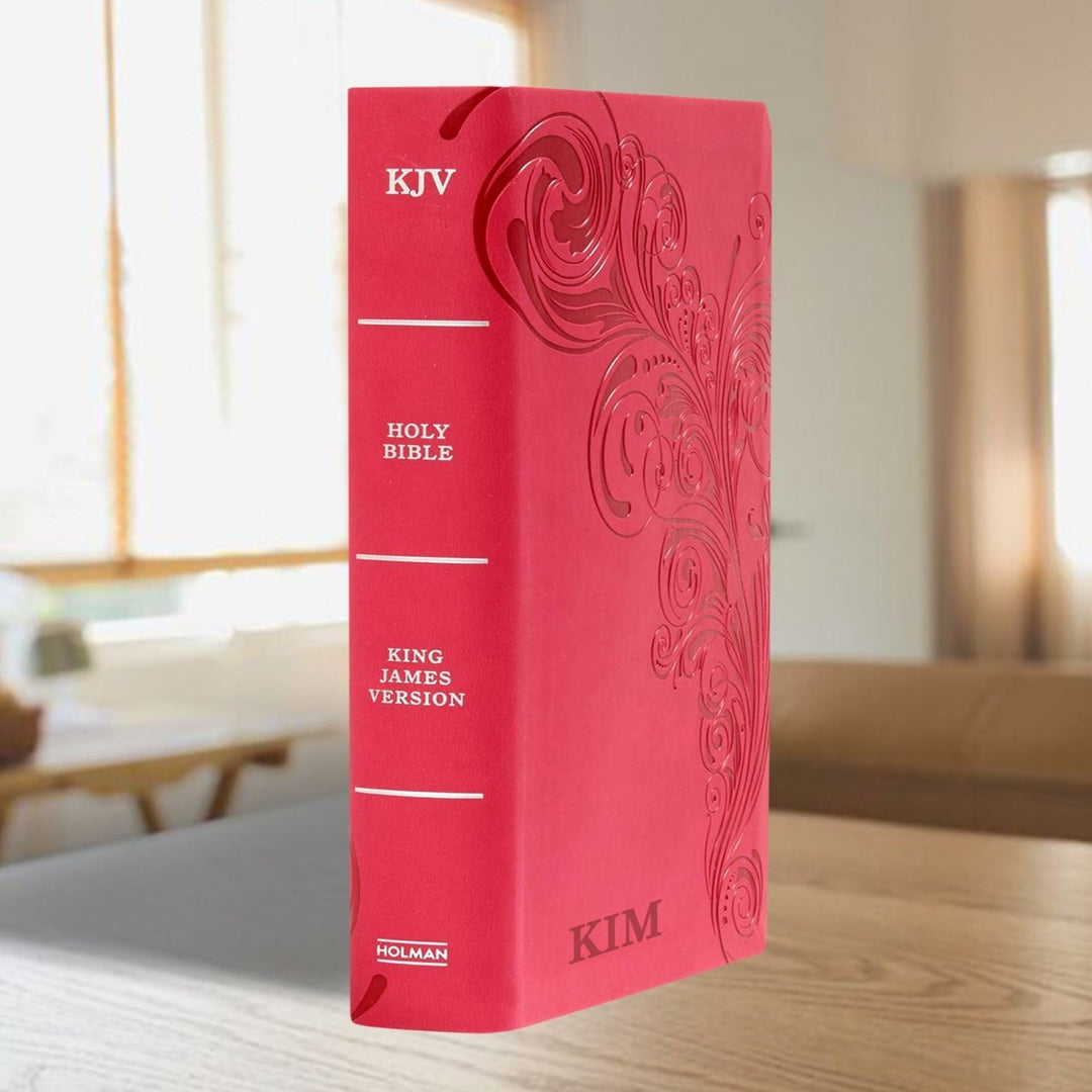 Personalized KJV Reference Bible Pink | Shepherds Shelf