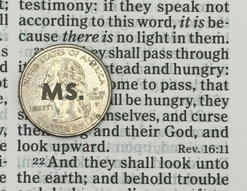 Print sample for this Bible