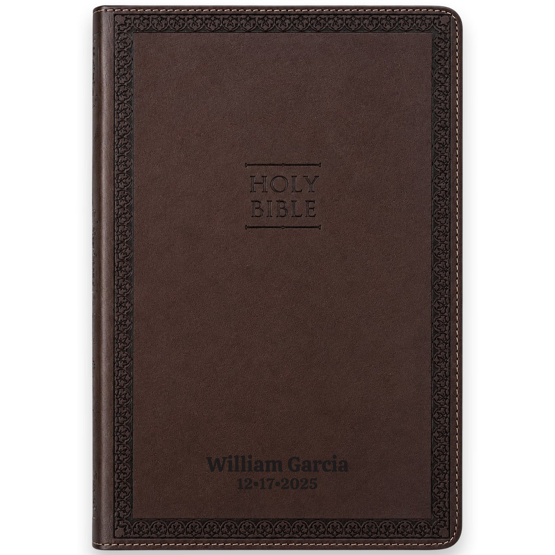 NIV Brown Standard Size Thinline Holy Bible Large Print Value Edition - Main Image