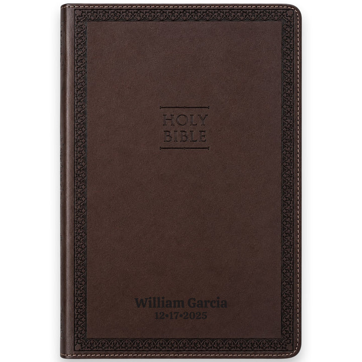 NIV Brown Standard Size Thinline Holy Bible Large Print Value Edition - Main Image
